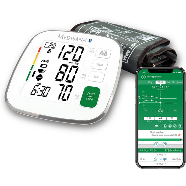 Medisana BU 540 Connect Bovenarm Bloeddrukmeter Wit/Grijs