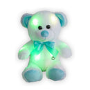 Pluche Knuffelbeer met LED-Licht 30 cm Blauw/Wit