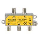 Technisat 4-weg Satellietsplitter Geel/Zilver
