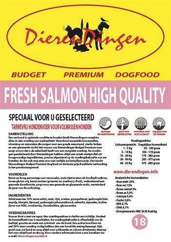Budget Premium Dogfood Fresh Salmon High Quality 14 KG