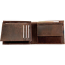 Alassio Leren Portefeuille Bruin Opbergvak Paspoort