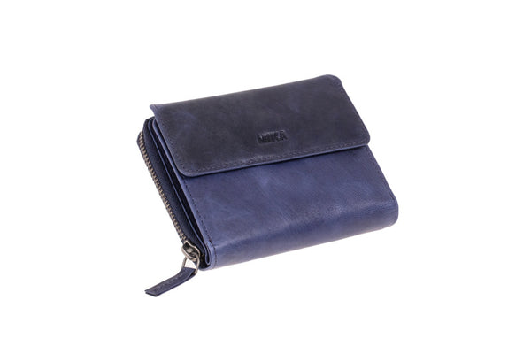 Juscha JU-42169 Portefeuille Mika Blauw RFID Dame 15x12,5x4cm