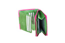 Juscha JU-42184 Portefeuille Mika Roze/groen Dame 13x10,5x3cm