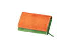 Juscha JU-42186 Portefeuille Mika Groen/oranje Dame 17x11,5x4cm