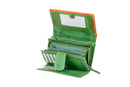 Juscha JU-42186 Portefeuille Mika Groen/oranje Dame 17x11,5x4cm