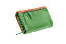 Juscha JU-42186 Portefeuille Mika Groen/oranje Dame 17x11,5x4cm