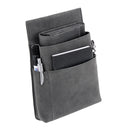 Alassio JU-42196 Kelnerportefeuille Hunter Leer Grijs 18,5x9,5 Cm