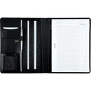 Juscha JU-43006 Schrijfmap Alassio Cremona Nappa Leer A4 Zwart