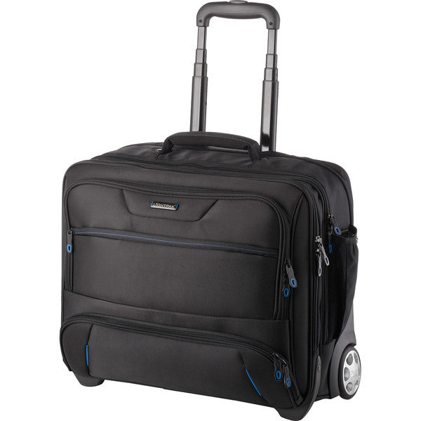 Juscha JU-46115 Business Laptop Trolley Lightpack Sky Zwart 1680D Nylon