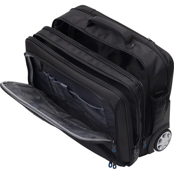 Juscha JU-46115 Business Laptop Trolley Lightpack Sky Zwart 1680D Nylon