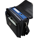 Alassio Leren Aktetas Faenza Zwart