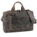 Juscha JU-48211 Laptop Aktetas Roberto Romano PALERMO Bruin, Echt Leer 28x41x8cm