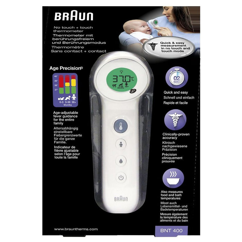 Braun BNT400WE Age Precision Voorhoofdthermometer Wit