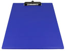 Klembord Westcott karton met kunststof omtrokken A4 blauw