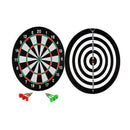 Dubbelzijdig Dartbord met 6 Pijltjes 36.5 cm