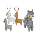 Lama Sleutelhanger met Licht en Geluid Assorti 24stuks