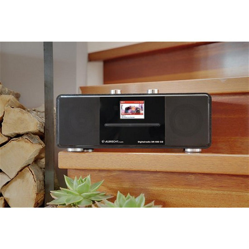 Albrecht DR 690 Hybrideradio + CD-Speler Zwart/Hout