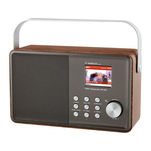 Albrecht DR 855 DAB +/FM Radio Grijs/Hout