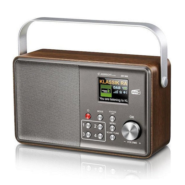 Albrecht DR 860 DAB+/FM Radio Grijs/Bruin