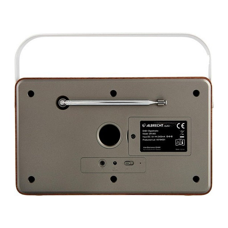 Albrecht DR 860 DAB+/FM Radio Grijs/Bruin