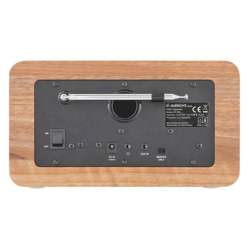Albrecht DR 865 Digitale Radio Hout/Zwart