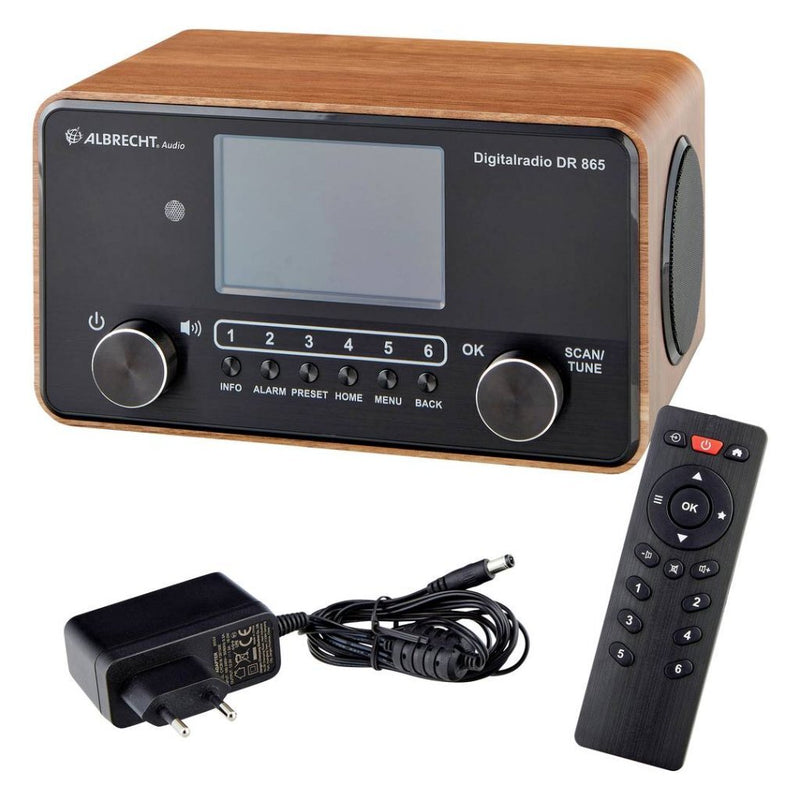 Albrecht DR 865 Digitale Radio Hout/Zwart