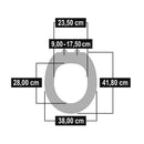 Cornat KSRO00 Roda Duroplast WC Bril Softclose 90-175mm