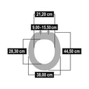 Cornat KSLAC00 Lacuna Duroplast WC Bril Softclose 90-155mm