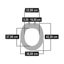 Cornat KSBOLSC00 Bola Duroplast WC Bril Softclose 95-160mm