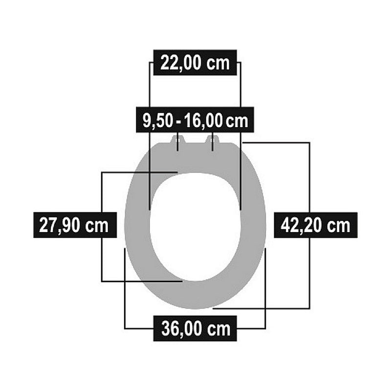 Cornat KSBOLSC00 Bola Duroplast WC Bril Softclose 95-160mm