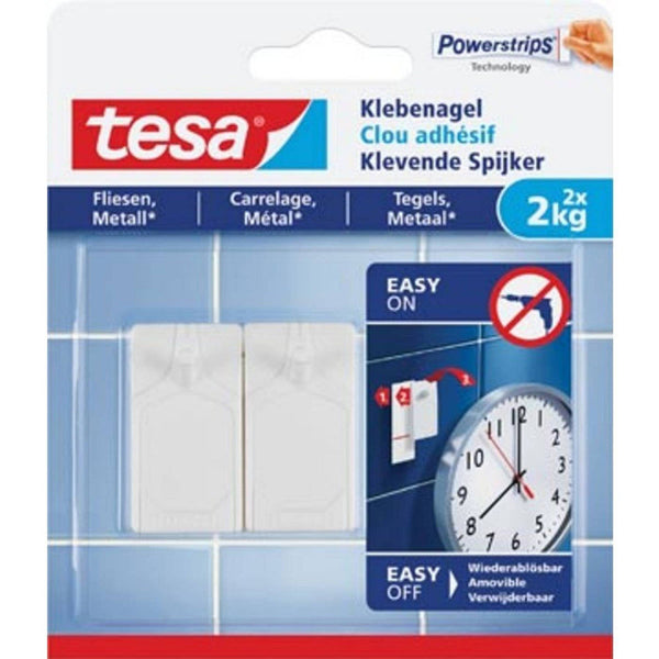 Tesa klevende Spijker Tegel Metaal 2 KG - 2 stuks