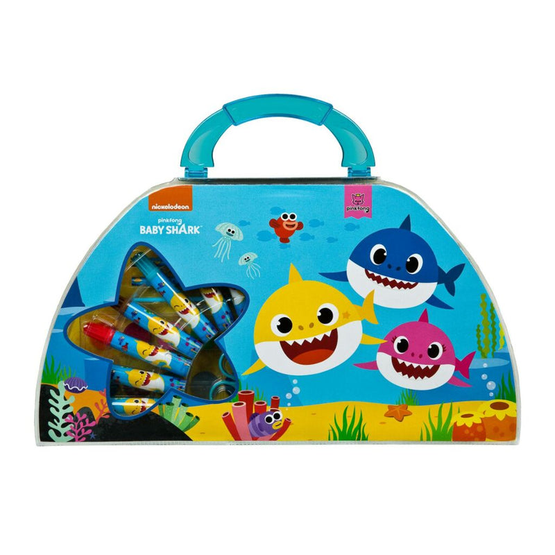 Baby Shark Kleurkoffer 51-delig