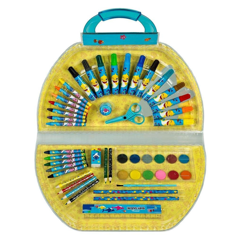 Baby Shark Kleurkoffer 51-delig