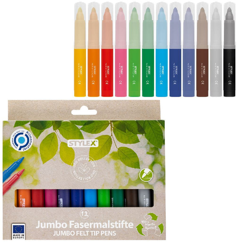 Stylex Eco Jumbo Viltstiften 12 Stuks