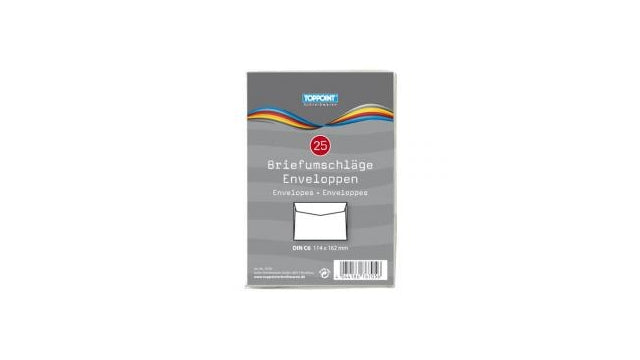 Toppoint Enveloppen Wit 25 stuks