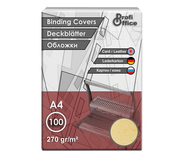 ProfiOffice PO-29009 Schutbladen A4 270gr. Karton 100 Stuks Leer Geel