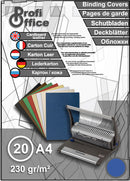 ProfiOffice PO-29112 Schutbladen A4 230gr. Karton 20 Stuks Leer Blauw