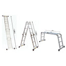 Alu-Werkladder met werkplatform - 4x3 treden