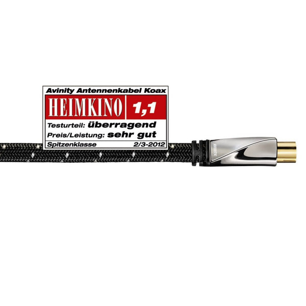 Avinity Antennekabel Coax-st. - Coax-kop. Stof Filter Verguld 120 DB 1 M
