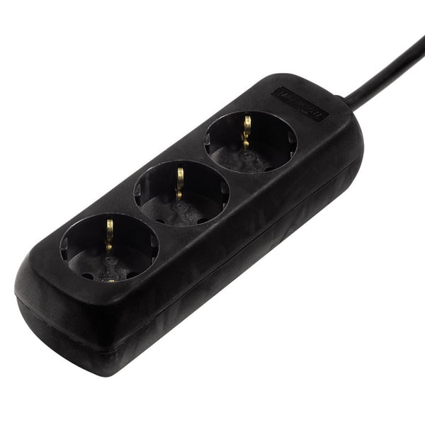 Hama 3-Way Power Strip With Child Safety Feature 5 M Black