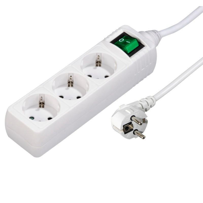 Hama Distribution Panel 3 Sockets With Switch White 1.4 M
