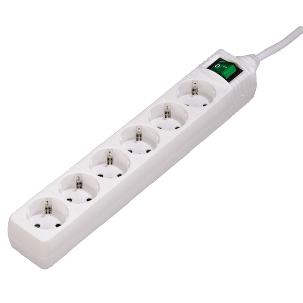 Hama Distribution Panel 6 Sockets With Switch White 1.4 M
