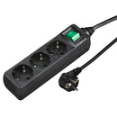 Hama Distribution Panel 3 Sockets With Switch Black 1.4 M