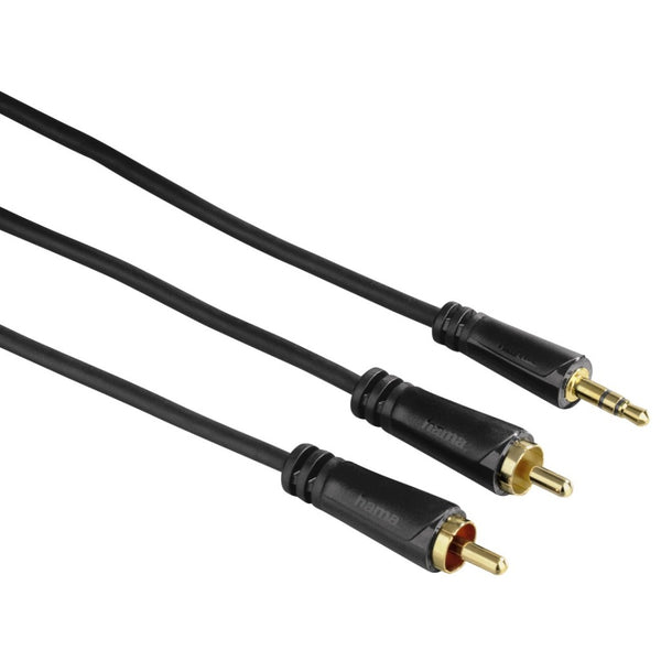 Hama Audiokabel 3,5 Jack - 2cinch Verguld 1,5m 3 Sterren