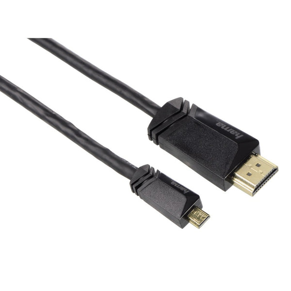 Hama High Speed HDMI Kabel Ethernet A-D Micro 1.5m 3 Ster