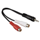 Hama Audio Adapter 2x RCA Socket - 3.5 Mm Jack Plug Stereo