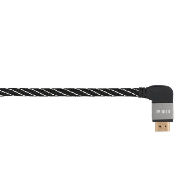Avinity High-speed HDMI?-kabel St. - St. 90° Stof Verguld Ethernet 5,0 M