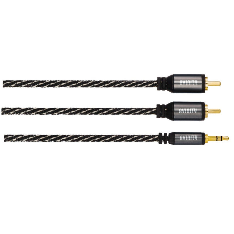 Avinity Audiokabel 2 Cinch-stekkers - 3,5-mm-jack Stereo 0,5 M