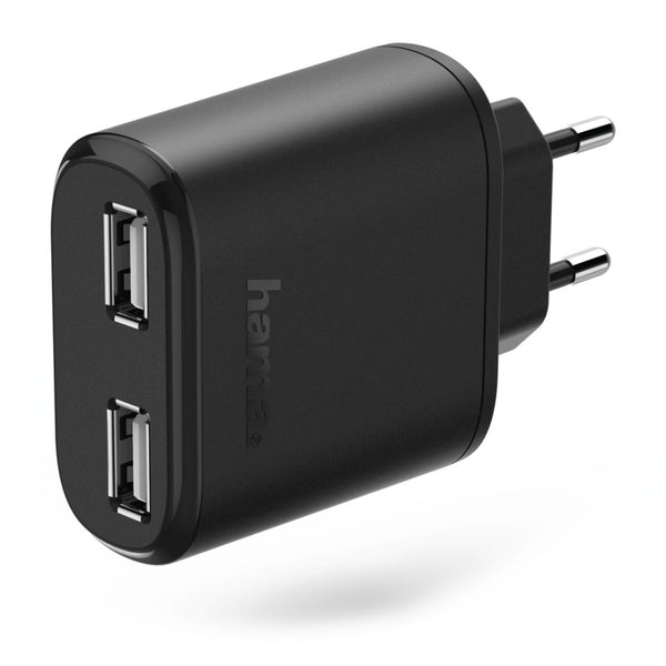 Hama Oplader 2x USB 4,8 A Zwart