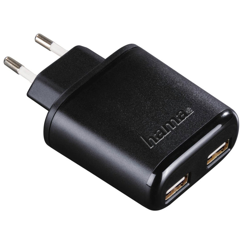 Hama Oplader 2x USB 4,8 A Zwart